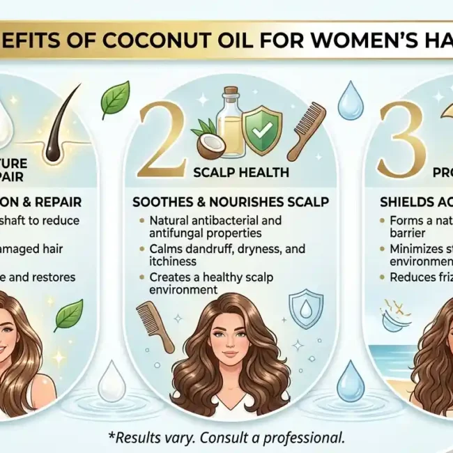 Benefits of Coconut Oil for Women's Hair Care